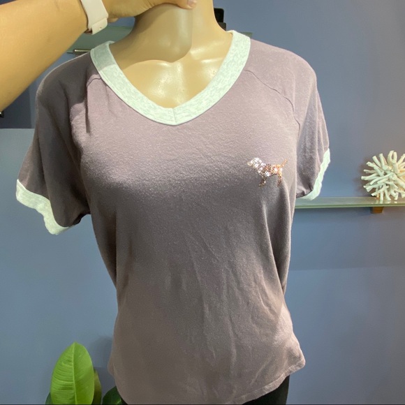 PINK Victoria's Secret Bling T-Shirt - Picture 7 of 8